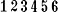REINER Folioteur B6K - exemples d empreintes: nombre 