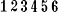 REINER Automatic Numbering Machine B6K - sample print: number