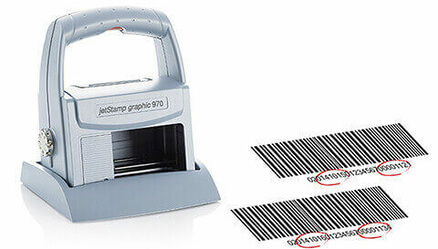 REINER jetStamp970 fortlaufender Barcode