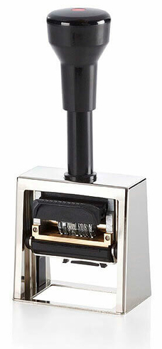 Stempel, Datumstempel mit Textplatte D53