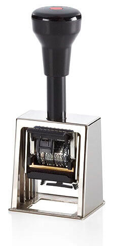 Stamp, Dater with textplate D28b