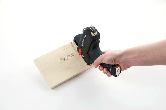 Hand-held printer for wood