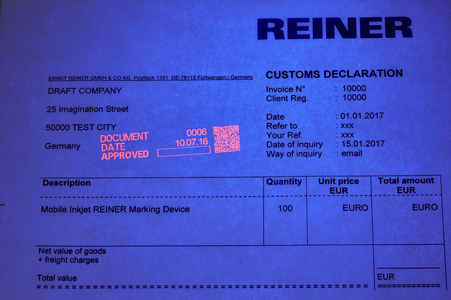 Impresora de tinta UV
