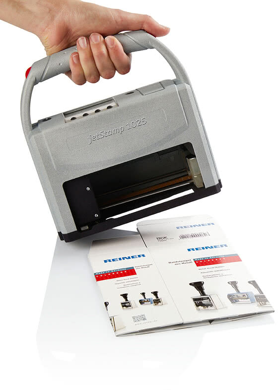 Handlicher Inkjet Drucker auf Papier und Pappe