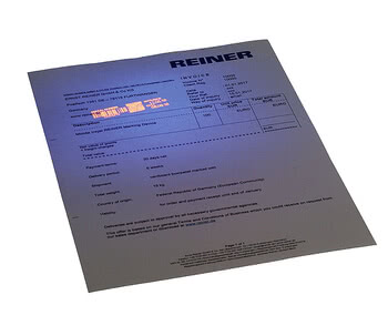 Forgery-proof invisible color