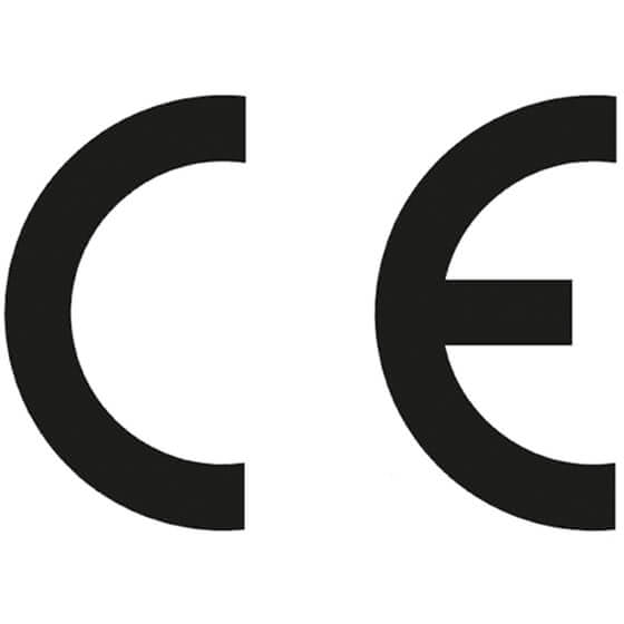 CE logo print