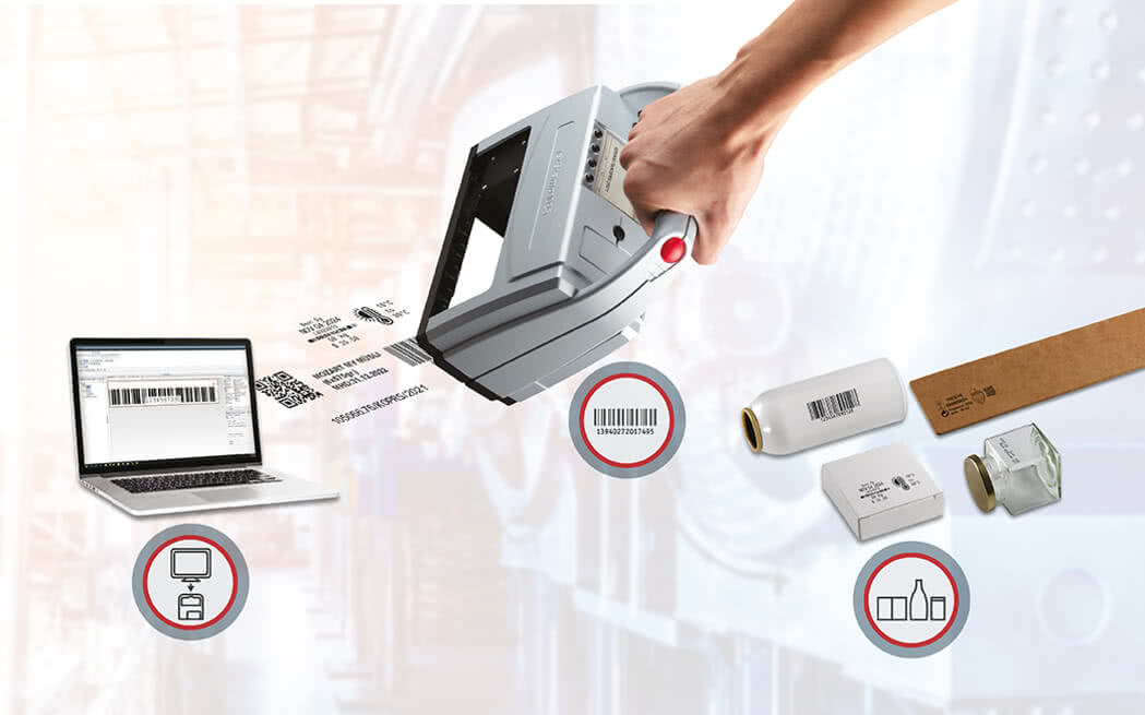 Create texts, numbers, barcodes in Word and print on all surfaces