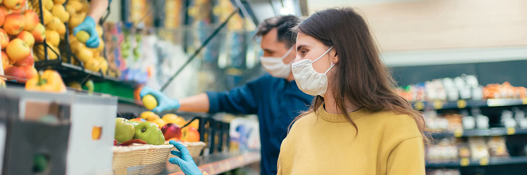 Protection mask supermarket individual