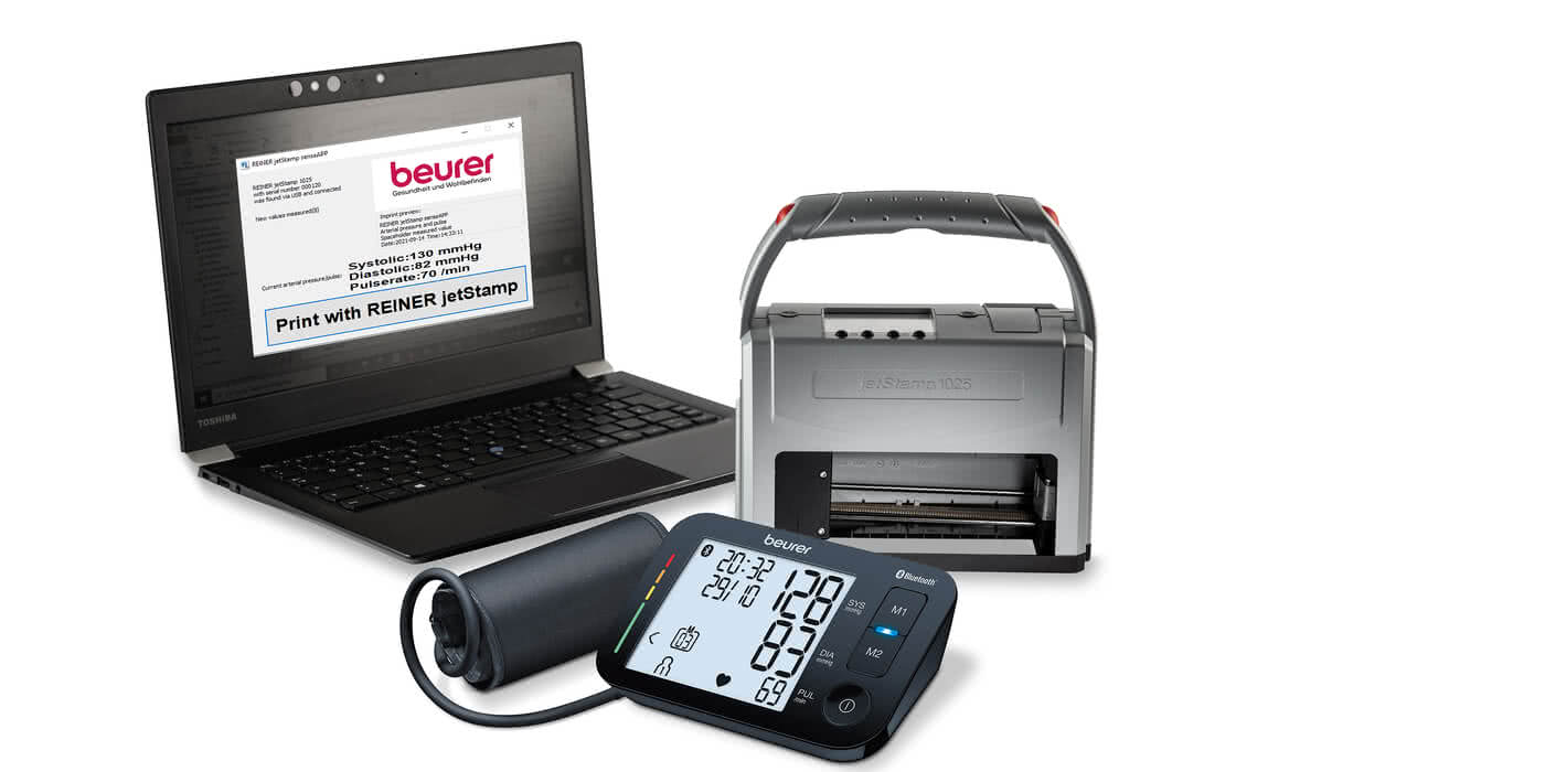 Upper arm blood pressure monitor: Additional accessories for the jetStamp 1025