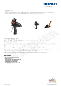 Produktdatenblatt REINER 940 de00