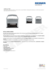 Produktdatenblatt jetStamp 1025 de00