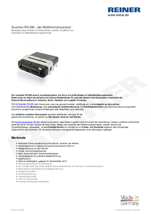 Produktdatenblatt RS 980 de00
