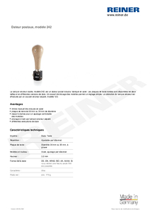 Fiche technique du produit 242 fr00