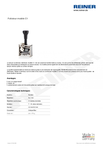 Fiche technique du produit C1 fr00