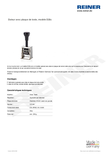 Fiche technique du produit D28c fr00