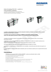 Fiche technique du produit RA 1010 fr00