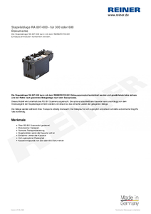 Produktdatenblatt RA 897 000 de00