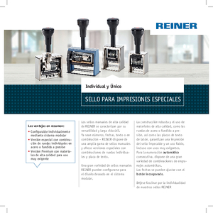 REINER Flyer Handstempel 210x210mm ES00