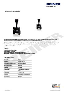 Produktdatenblatt B6K de00