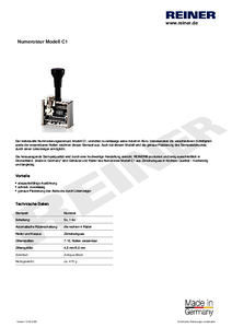 Produktdatenblatt C1 de00