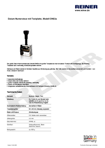 Produktdatenblatt DN53a de00