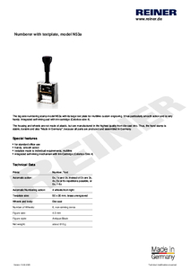 Product datasheet N53a en00