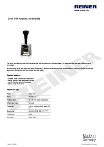 Product datasheet D28b en00
