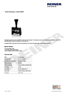 Product datasheet ND6K en00