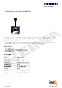 Product datasheet DN65a en00