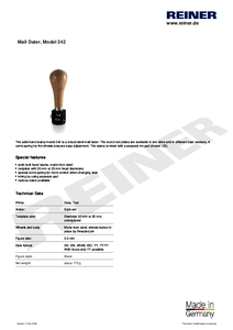 Product datasheet 242 en00