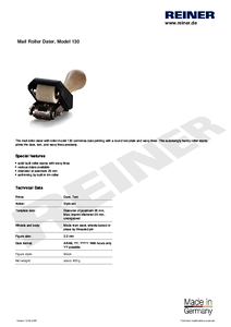 Product datasheet 130 en00