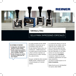 REINER Flyer Handstempel 210x210mm ES00