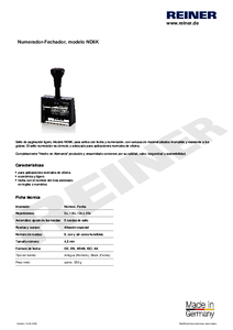Ficha t C3 A9cnica del producto ND6K es00