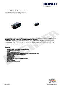 Produktdatenblatt RS 891 de00