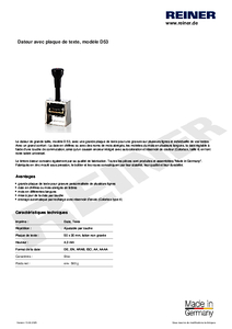 Fiche technique du produit D53 fr00
