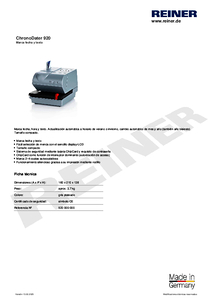 Ficha t C3 A9cnica del producto ChronoDater 920 es00