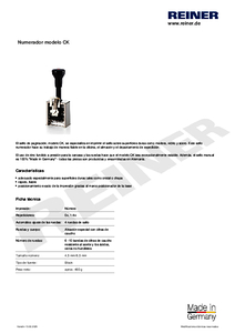 Ficha t C3 A9cnica del producto CK es00