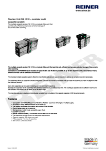 Product datasheet RA 1010 en00