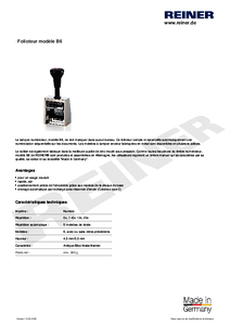 Fiche technique du produit B6 fr00
