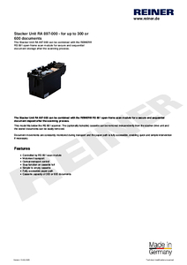 Product datasheet RA 897 000 en00