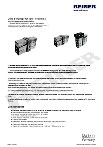 Fiche technique du produit RA 1010 fr00