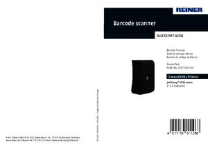 jetStamp 1025 jetStamp 1025sense uick Start Guide Barcode Scanner00