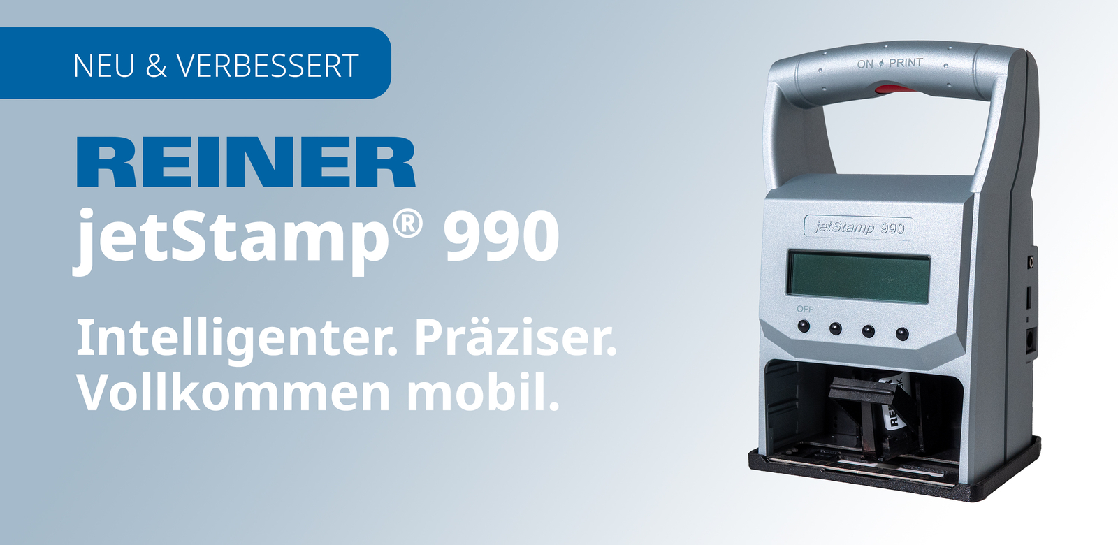 REINER Kennzeichnung jetStamp990 Hero Banner DE